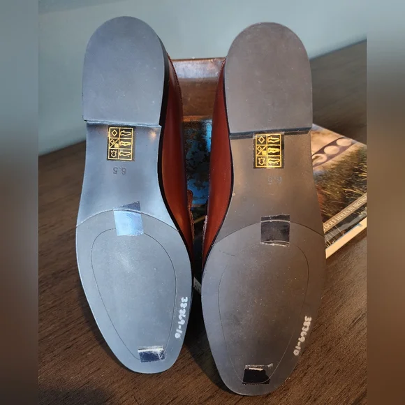 Brand New-Classic Rich Brown Loafers w/ Gold Riding Buckles!!🤠⭐️🤠 - Picture 8 of 10